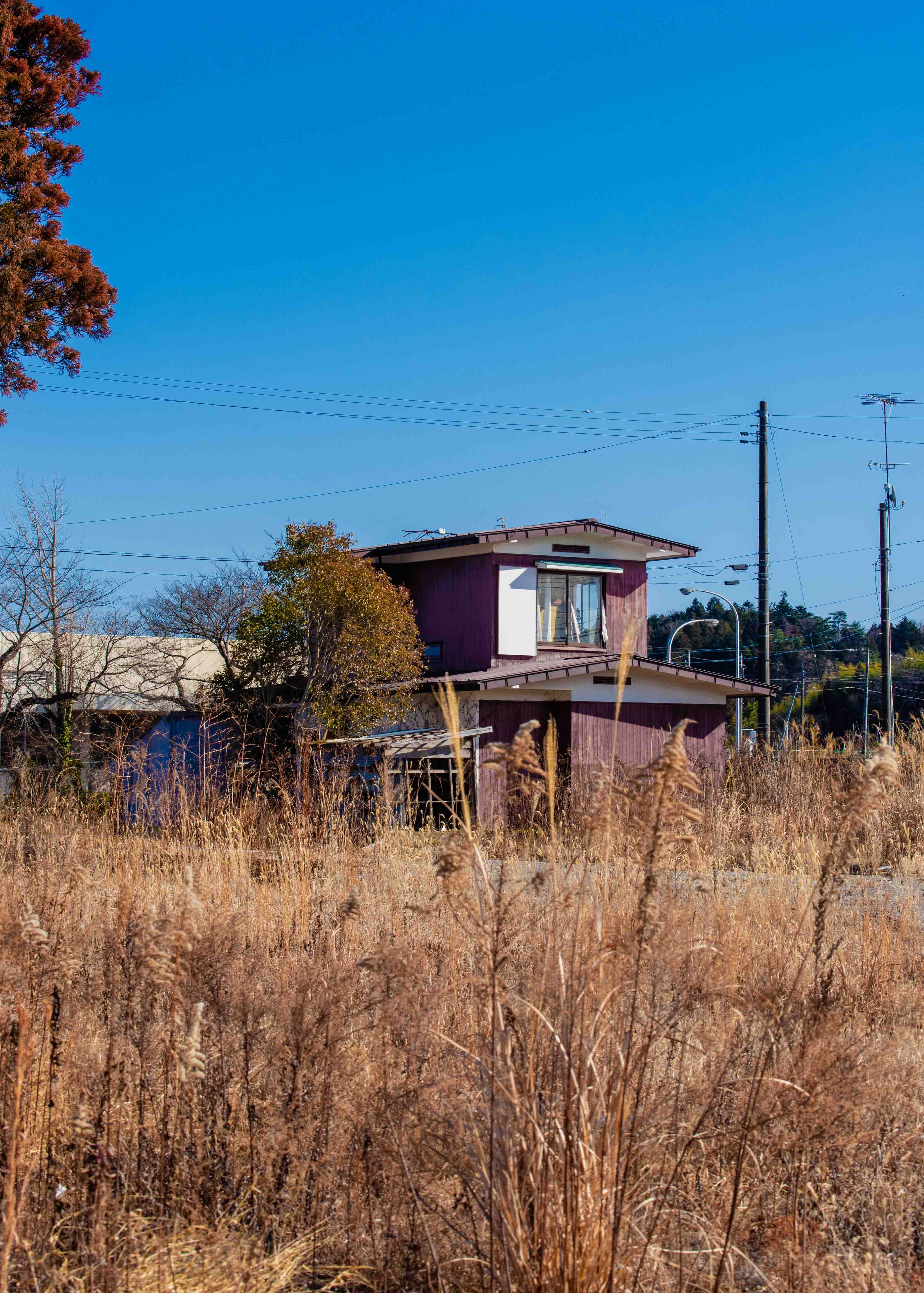 Train station worker salts snow-covered concourse